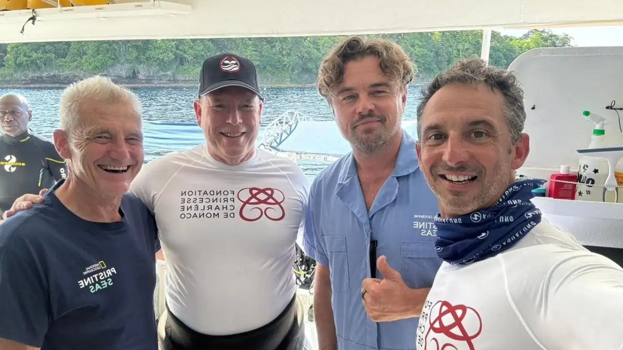 DiCaprio, Prince Albert II Team Up