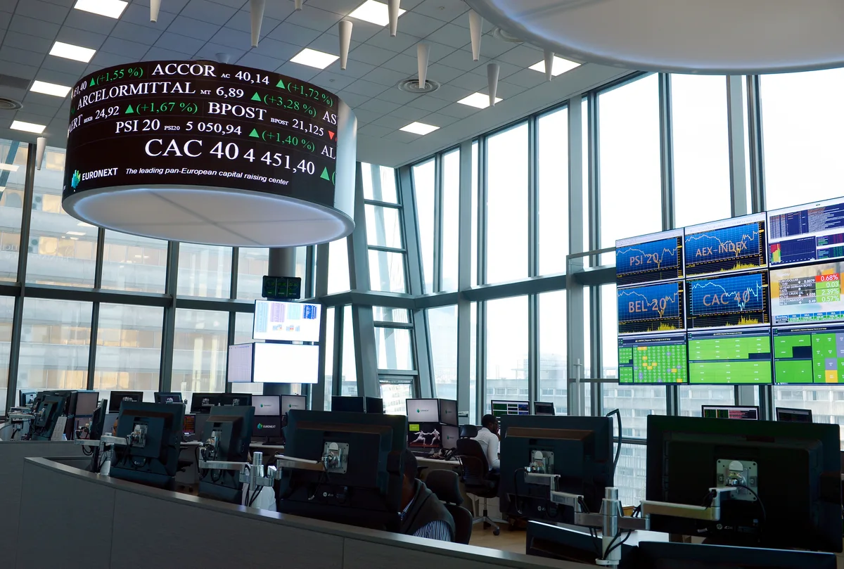 Le CAC 40 en baisse
