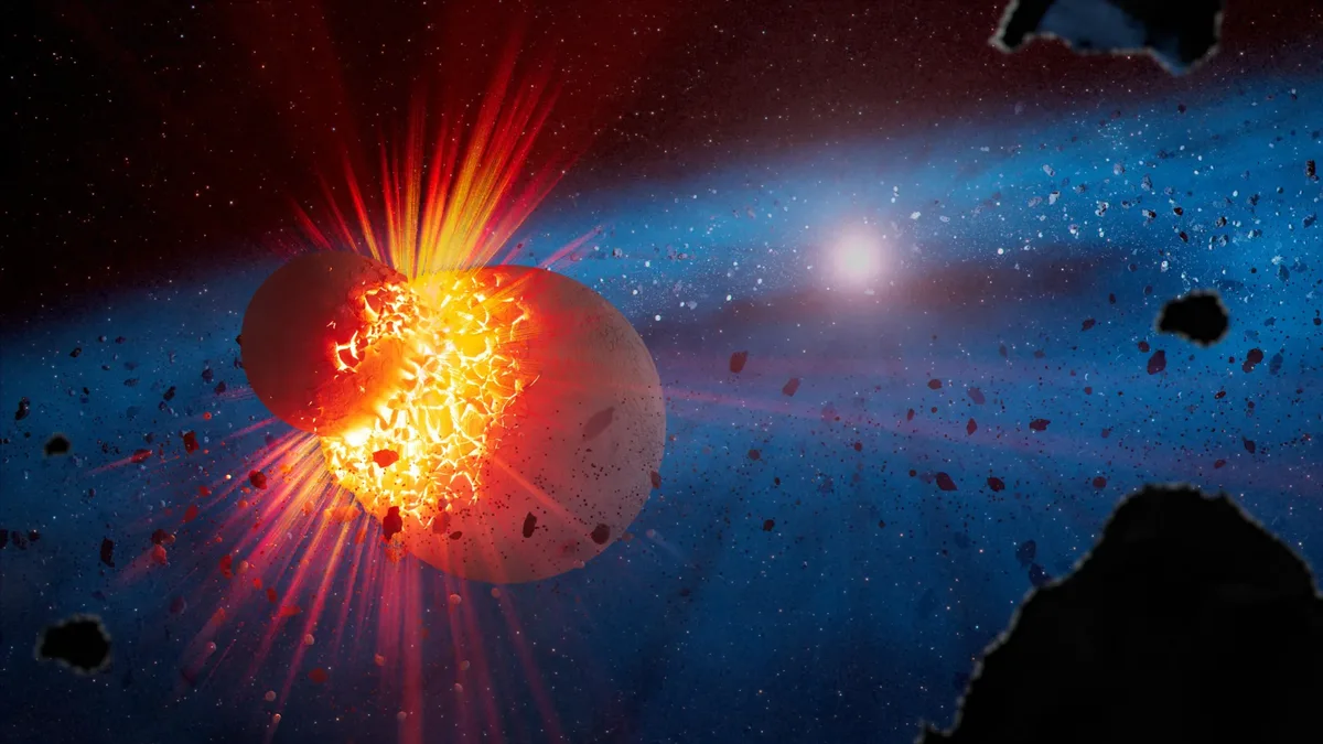 NASA's Webb telescope finds signs of Mars-sized planet collisions