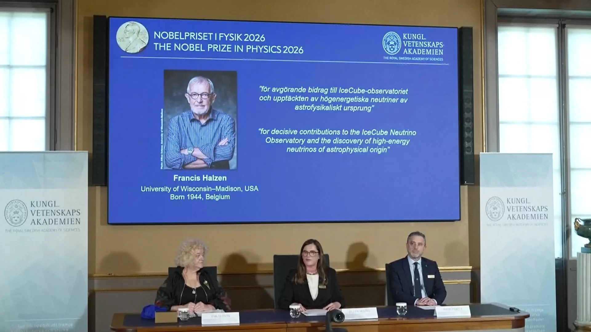 Belg wint Nobelprijs voor Natuurkunde
